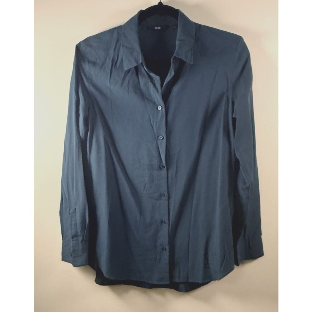 UNIQLO Women's Rayon Airy Blouse (Long Sleeve) Size Small